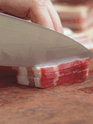 金字淡咸肉切絲。