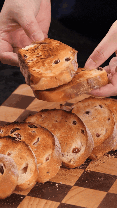 歐包切片，復(fù)烤烤脆